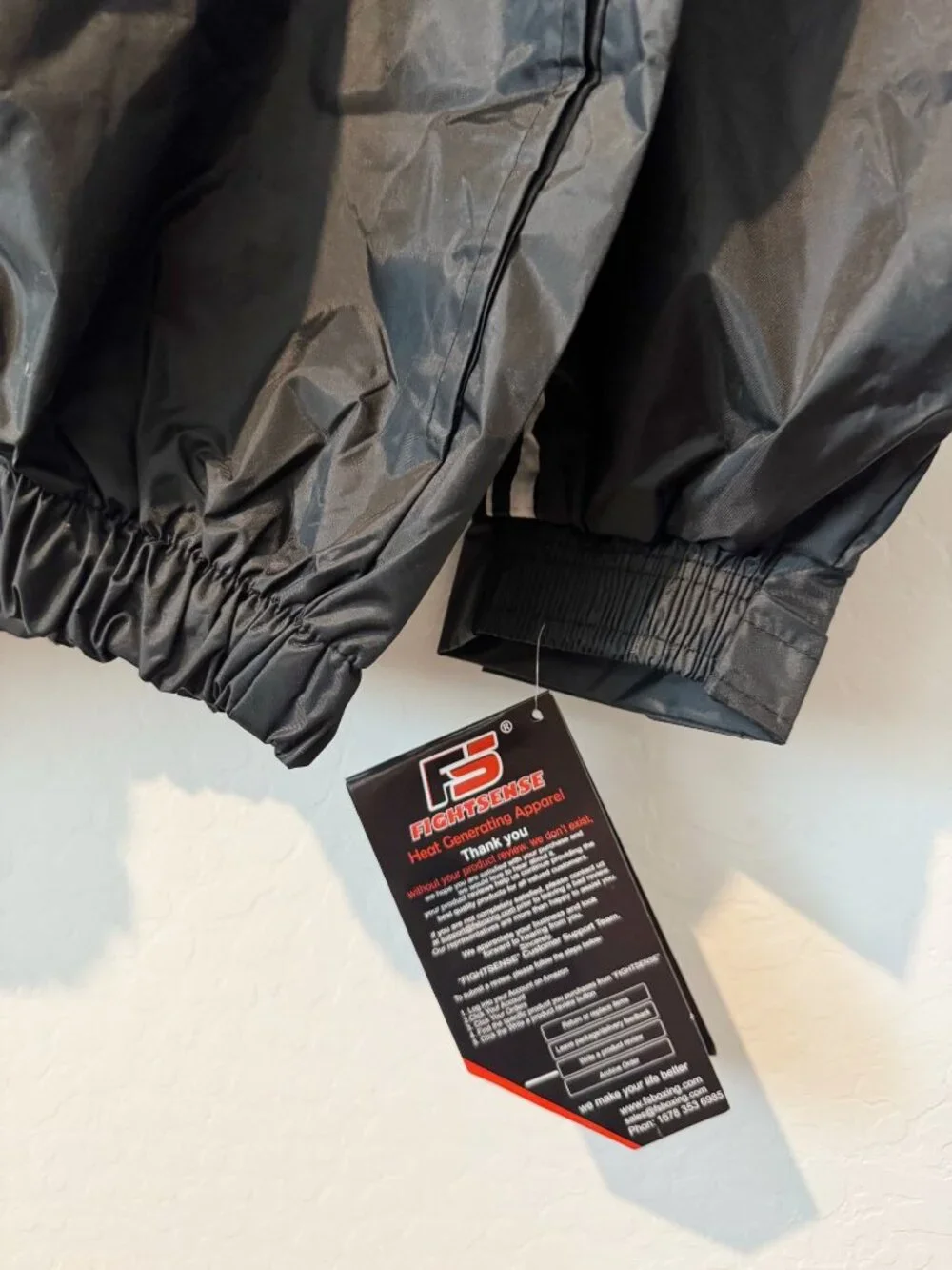 NWT FightSense Full Body Sauna Suit Athletic Workout Fitness Training Unisex XL